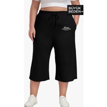 Süperlife Kadın Büyük Beden Unified Collective Baskılı Standart &regular Kalıp Şort SPR25BSRK088