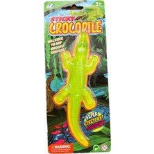 Esnek Strech Squishy Sürüngen Timsah Yumuşak 19 cm Fosfor Yeşili