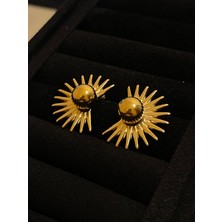 Aida Jewelss 316 L Cerrahi Çelik Güneş Modeli Tasarım Küpe