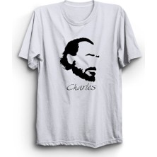 Charles Bukowski Baskılı, Unisex %100 Pamuk Tişört