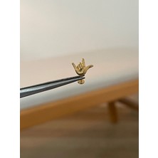 Aida Jewelss 316 L Cerrahi Çelik Dudak Kıkırdak Helix Tragus Piercingi El Detaylı Detaylı Piercing