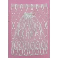 Fnt Desenli Tül Kese 35*45  cm  Ebatında 3 Adettir Hediyelik Bohçalık Çeyizlik