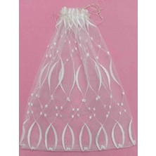Fnt Desenli Tül Kese 35*45  cm  Ebatında 3 Adettir Hediyelik Bohçalık Çeyizlik
