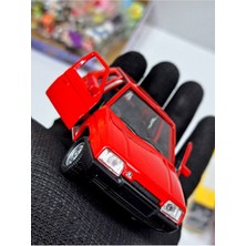 Scoda Favori 1:38 Ölçek Metal Model Araba 11X4,7CM Koleksiyon Spor Araba Kapılar Açılır Çek-Bırak