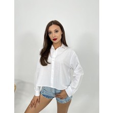 Gökyüzü Moda 6484 Gömlek-Beyaz