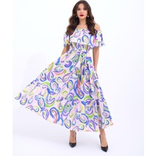 Gökyüzü Moda 6473 Elbise-Indıanapolis