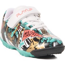 Beyaz  Çocuk Halı Saha Ayakkabısı Playup PH-251-145 P