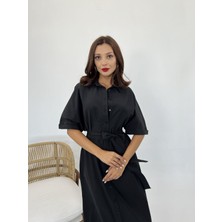 Gökyüzü Moda 5318 Elbise-Siyah