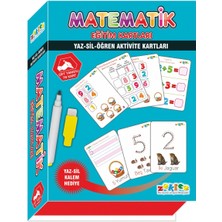 Eğitici Matematik Öğretici Yaz-Sil Kartları