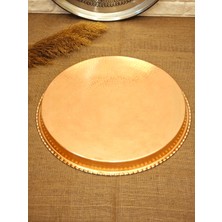 Bakır Yuvarlak Fırın Tepsisi 50 cm