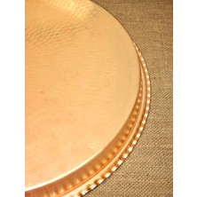 Bakır Yuvarlak Fırın Tepsisi 50 cm