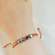 Crystal Atelier 5 Yıldızlı Galatasaray Örgü Bileklik, Galatasaray Şampiyonluk Bileklik, Gs Maç Aksesuarı, Ip Bileklik, Taraftar Bileklik, Makrome Bileklik, Taraftar Hediyesi, Galatasaray Aksesuarı