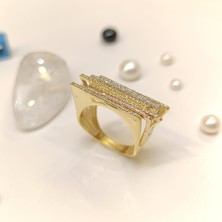 Taşlı Yüzük 14 Ayar Altın Hd Videolu