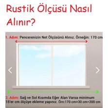 Vilart Ceviz Tek Raylı Ahşap Rustik Perde Askısı - Al Rustik Borusu 300 cm