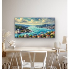 Istanbul Boğaz Manzarası Kanvas Tablo 60 x 120 cm