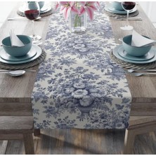 Chinoiserie Mavi Desen Ranır - Runner