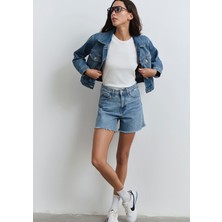 Mavi Millie 90lar İndigo Mavisi Jean Şort 1458987073