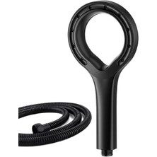 Hendek Siyah Tasarruflu El Duşu ve Siyah Duş Hortumu Duş Seti