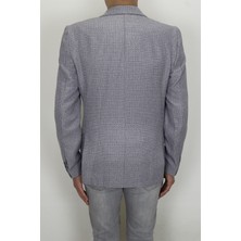 Twenhil Fistan Store Erkek Taş Spor Kesim Rahat Kalıp Tek Düğme Yazlık Blazer Ceket