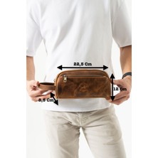 Westpolo Hakiki Eskitme Deri Erkek El Çantası - G2 Taba