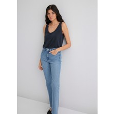 Mavi Soft-Premium Siyah (TENCEL™) Modal Karışımlı Atlet 1613216-900