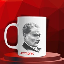 Atatürk Illüstrasyonlu Kahve Kupası – Efsanevi Liderin Zarafeti
