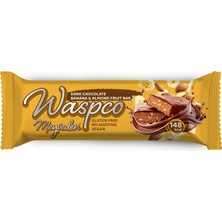 WaspCo Bitter Çikolata Kaplı Muzlu ve Bademli Meyve Bar 12 Adet x 35gr