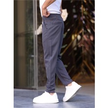 Erkek Örme Kumaş Rahat Geniş Kalıp Casual Jogger Pantolon
