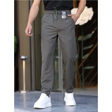 Erkek Örme Kumaş Rahat Geniş Kalıp Casual Jogger Pantolon