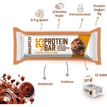 WaspCo Bitter Çikolata Kaplı Fındıklı Cupcake Aromalı Protein Bar 12 Adet x 36gr