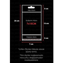 Eliz Party 7X25CM Askılı Bantlı Jelatin Opp Poşet Kurabiye Aksesuar Hediye Paketleme Raf Poşeti 100 Adet