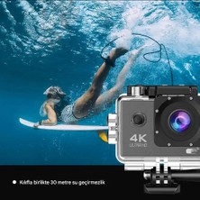 4K Ultra Hd 30 Fps - Wifi - Su Geçirmez - 170° - Aksiyon Kamerası