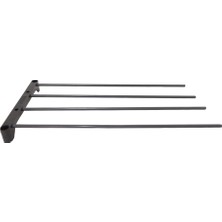 ASVERA - Teno Çok Amaçlı Raf - 4 Katlı Metal Ayakkabılık - Organizer - Kitaplık - Çamaşır Kurutmalık - Düzenleyici - Çiçeklik - Raf -