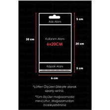 Eliz Party 6X30CM Askılı Bantlı Jelatin Opp Poşet Kurabiye Aksesuar Hediye Paketleme Raf Poşeti 100 Adet
