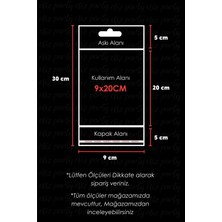 Eliz Party 9X30CM Askılı Bantlı Jelatin Opp Poşet Kurabiye Aksesuar Hediye Paketleme Raf Poşeti 100 Adet