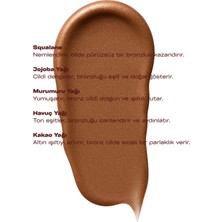 Bronzaura Glow | Güneş Altında Kullanılan Gold Işıltılı Bronzlaştırıcı Fırçalı Vücut Stick | Kakao Jojoba Havuç Yağı Içeren