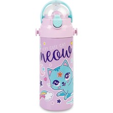 Pipetli Çelik Matara MT-2635 Suluk 550 ml