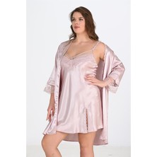 Aria's Closet 2'li Pudra Sabahlık Takımı Bigsize 6214