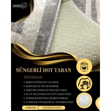 Emiroğlu Karartma Desen Özel Süngerli Yüzey Kaymaz Taban Yolluk / Halı