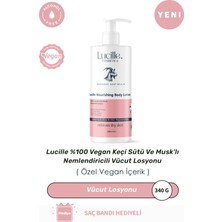 %100 Vegan Keçi Sütü ve Musk'lı Nemlendiricili Vücut Losyonu 340 gr - Niacinamide Içerikli
