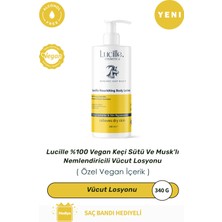%100 Vegan Keçi Sütü ve Ballı Nemlendiricili Vücut Losyonu 340 gr - Niacinamide Içerikli