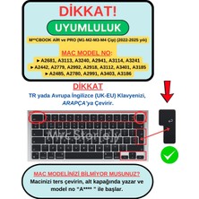 McStorey Macbook Air Pro Klavye Kılıfı Arapça Baskı M1-M2-M3 A2681 A2941 A2442 A2779 A2992 A2918 A2485 A2780 A2991 ile Uyumlu Dazzle