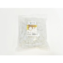 Sern W-C6 Beyaz Plastik Kapama Parçası – 1 Paket – 100 Adet
