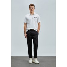 Lufian Slash Smart Erkek Polo Tişört Siyah