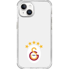 Galatasaray Apple iPhone 15 Uyumlu 5 Yıldız Arma Lisanslı Telefon Kılıfı