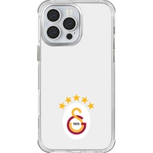 Galatasaray Apple iPhone 16 Pro Max Uyumlu 5 Yıldız Arma Lisanslı Telefon Kılıfı