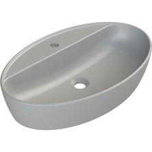 Mat Gri One 67 cm Lavabo (Batarya Delikli)