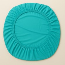 %100 Pamuk Lastikli Çarşaf Çift Kişilik Fitted Çarşaf Takımı 160X200 Cm, 2 Adet Yastık Kılıfı, Turkuaz