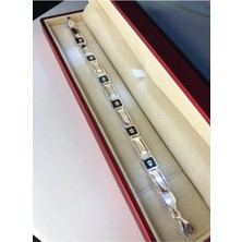 Discovery 925 Gümüş Erkek Bileklik Künye  - Işıklı Kutuda