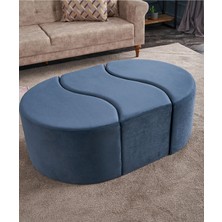 Favora Alya Puf - Mavi